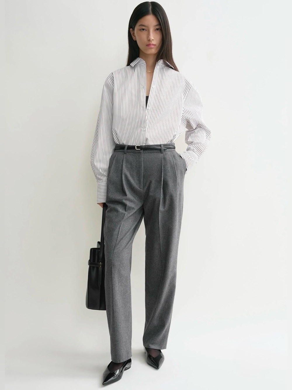 Toteme Trousers, 40, Gray